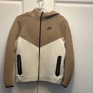 Nike Two-Tone Tan and White Jacket
